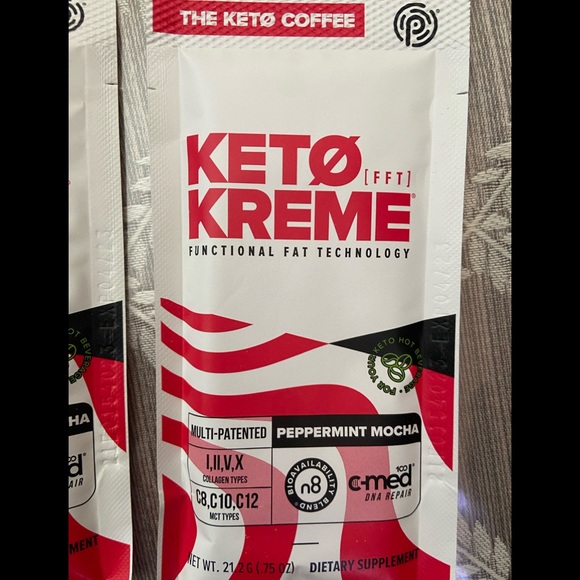 Pruvit keto kreme peppermint mocha 9 packets - Picture 1 of 3